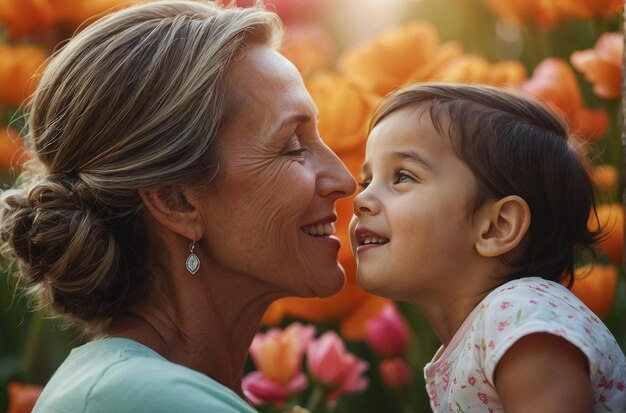 Momentos juntos Felicidad del Día de la Madre