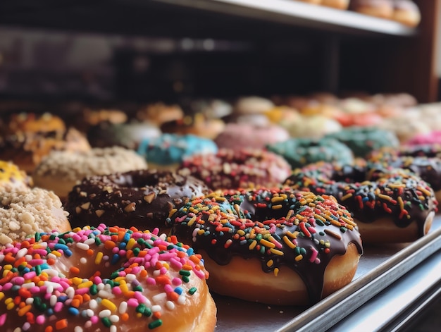 Los momentos mágicos de una exhibición de donas