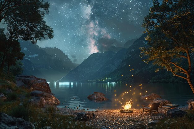 Momentos tranquilos pasados mirando las estrellas