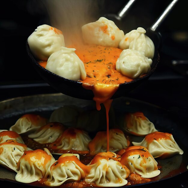 Foto momo india food generative ai