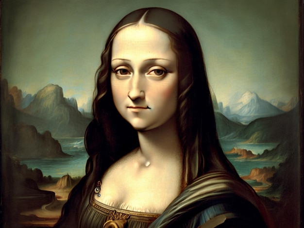 Mona Lisa, esposa de um rico florentino generativo ai