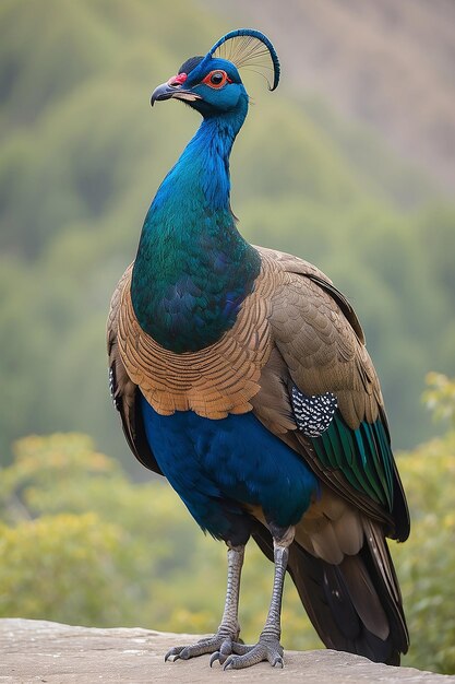 El monal del Himalaya