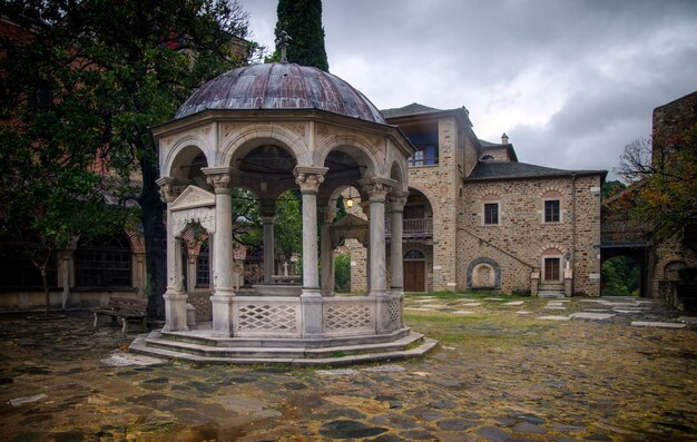 Monasterio de Iviron en la península de Athos, en Grecia.