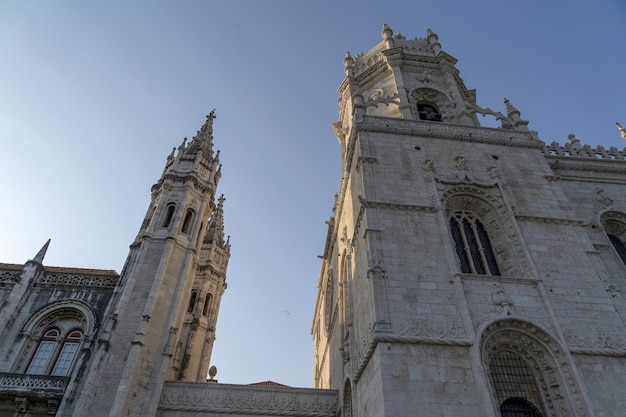 Monasterio de los jeronimos de Lisboa al atardecer