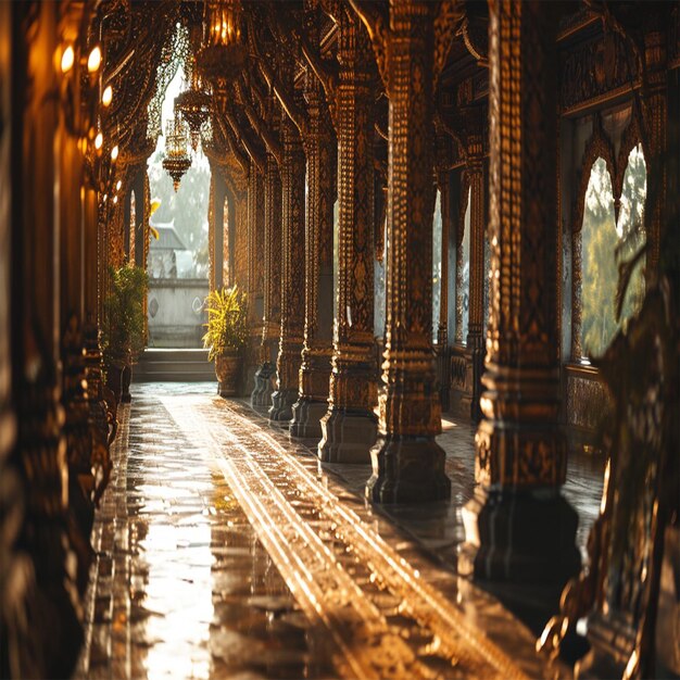 Foto el monasterio de shwenandaw en mandalay