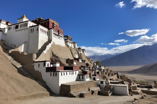 Foto el monasterio de thiksey thiksey gompa leh ladakh jammu y cachemira la india