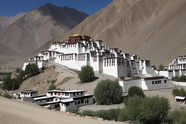 Foto el monasterio de thiksey thiksey gompa leh ladakh jammu y cachemira la india