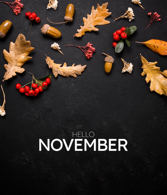 Monat November-Collage