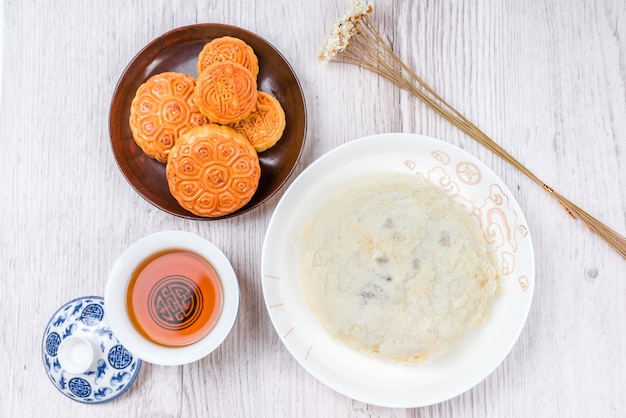 Mondkuchen für das chinesische Mittelherbstfest