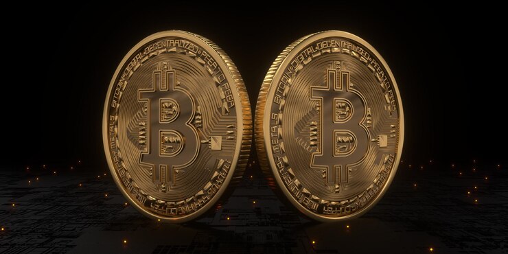 Moneda de Bitcoin dinero electrónico moneda criptográfica