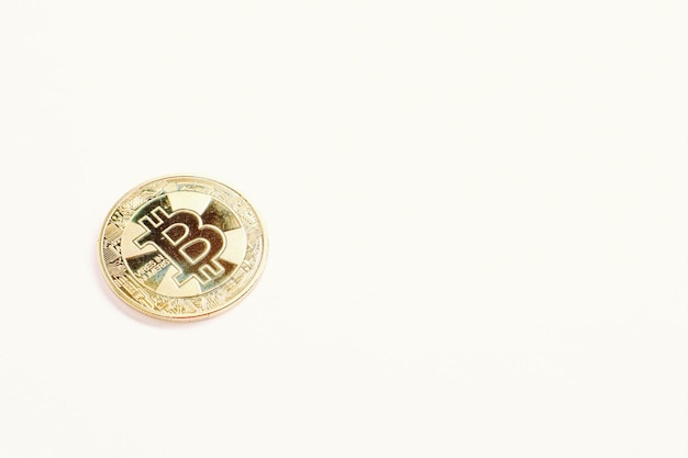 Moneda Bitcoin, una vista de cerca del bitcoin