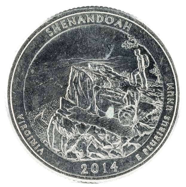 Moneda de Estados Unidos. Cuarto de dólar 2014