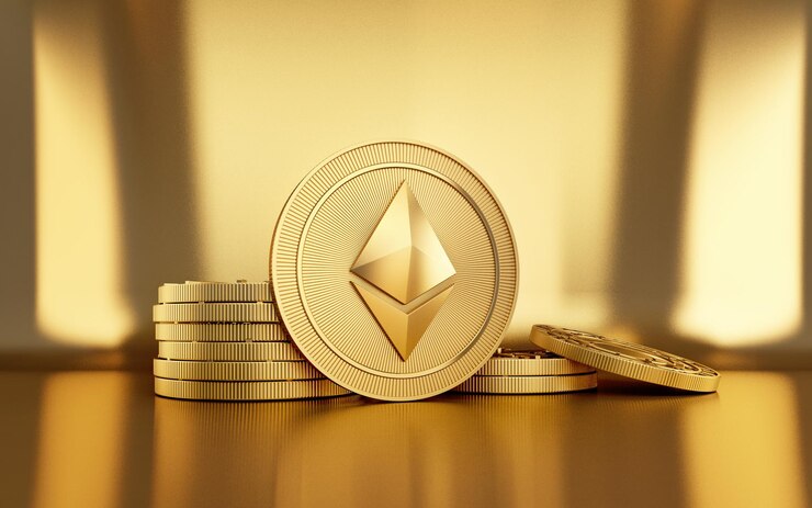 Moneda Ethereum ETH criptomoneda digital