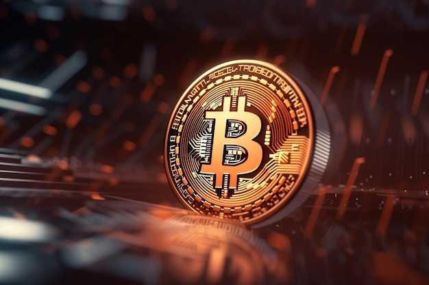 Una moneda de oro con la palabra "crypto" en ella