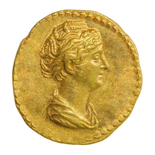 Moneda de oro png dinero romano antiguo fondo transparente Remezclado por rawpixel