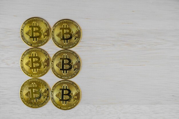 Moneda virtual con imagen de moneda de bits