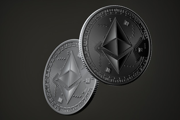 Monedas de Ethereum oscuro