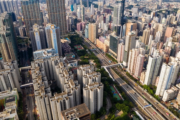 Mong Kok, Hong Kong, 14 de septiembre de 2018: - distrito residencial de Hong Kong