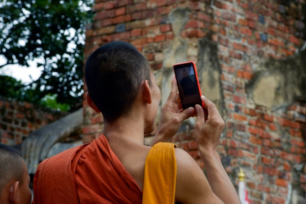 Monge em Ayutthaya