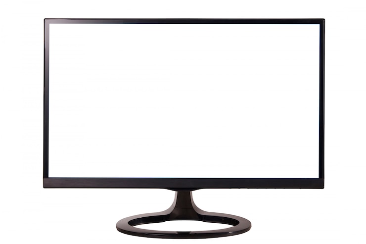 Foto monitor en blanco