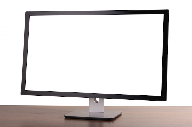 Foto monitor en blanco