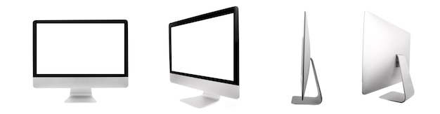 Monitor de computadora aislado sobre un fondo blanco