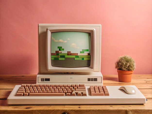 un monitor de computadora con una caja en la parte superior