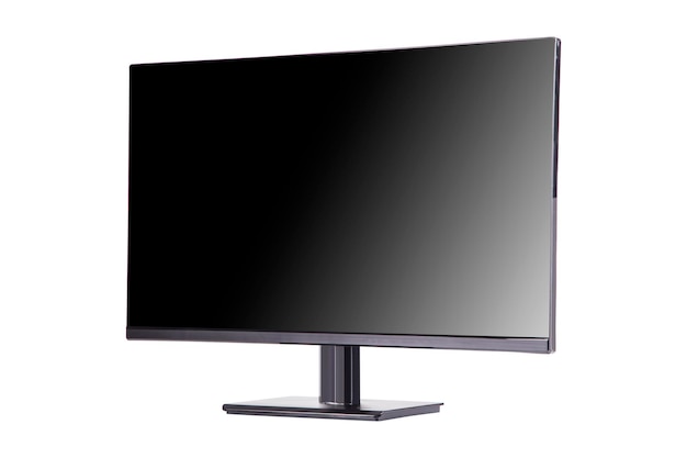 El monitor de la computadora está aislado.