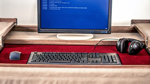 un monitor de computadora con una pantalla azul que dice "imac" en la pantalla