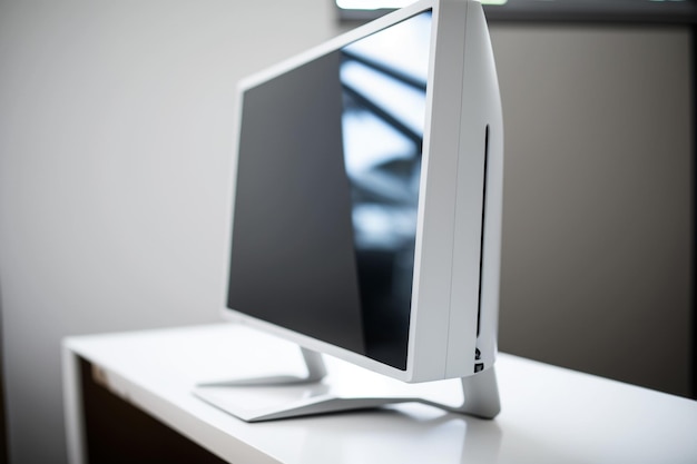 Monitor gamer LED blanco hecho especialmente para los que les gusta jugar Una de las principales diferencias del monitor gamer es que puede actualizar las imágenes en pantalla más rápido