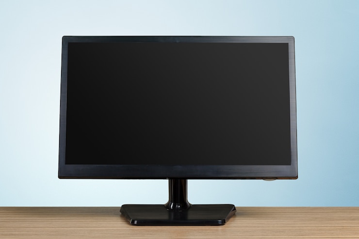 Foto monitor en la mesa