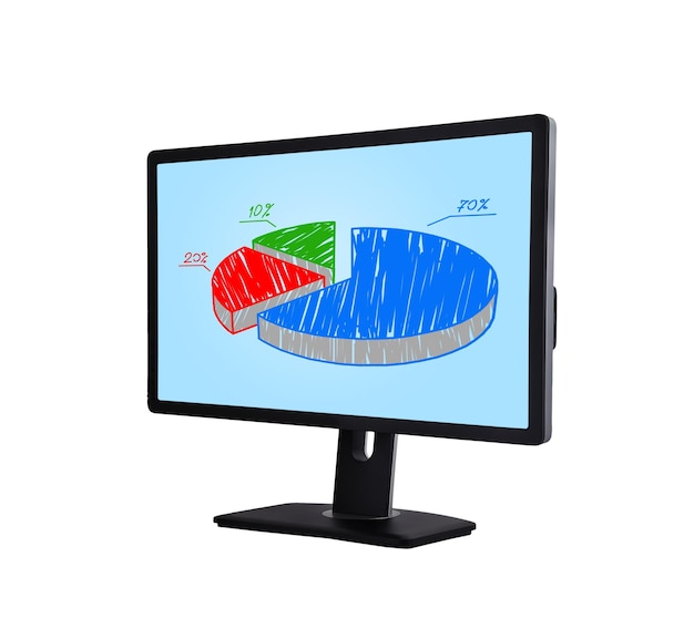 Monitor mit Diagramm