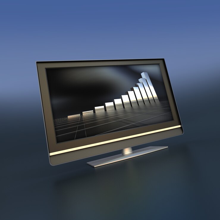 Foto monitor de pantalla plana con imágenes relajantes