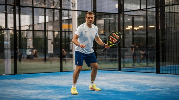 Foto monitoreo de la clase de padel