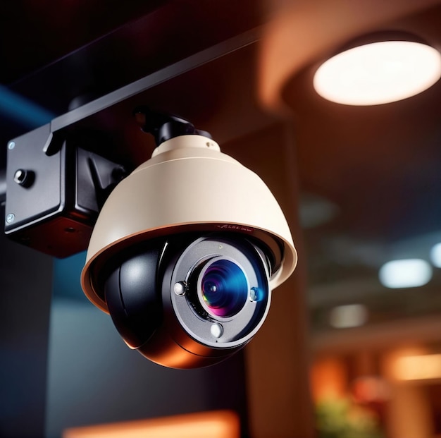 Monitoreo y vigilancia de cámaras de seguridad de CCTV para proteger locales y propiedades