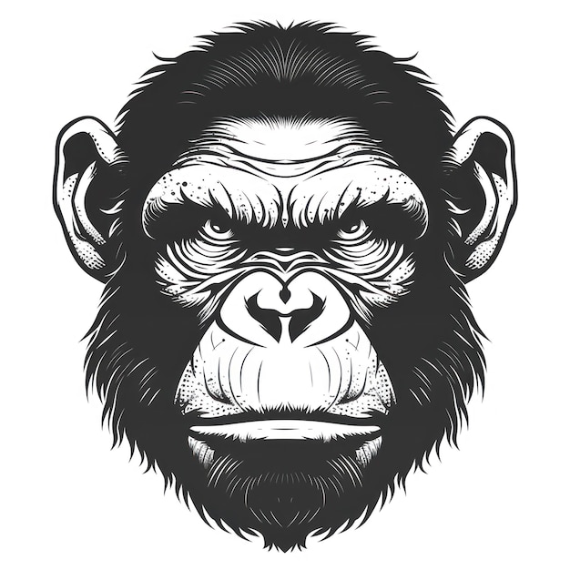 Monkey Vector Logotype Inteligencia Artificial Generativa (IA) es una de las herramientas más utilizadas en la creación de logotipos de monos.