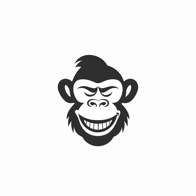 Monkey Vector Logotype Inteligência Artificial Gerativa