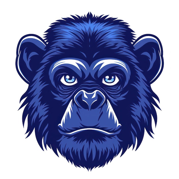 Monkey Vector Logotype Inteligência Artificial Gerativa