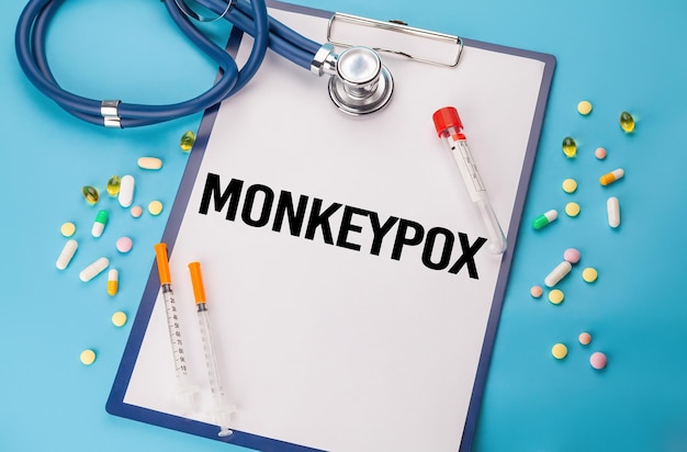 Monkeypox Infektionskrankheiten Diagnose medizinisches Konzept Monkeypox Virus Konzept Affenpockentyp