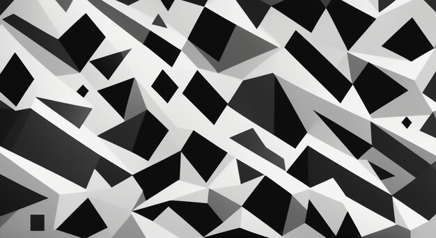Foto monochrome glitch harmonía abstracto geométrico fondo en blanco y negro