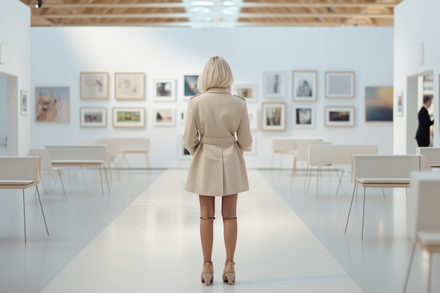 Monochrome Muse Trendsetter in der minimalistischen Galerie Essenz der modernen Kunst