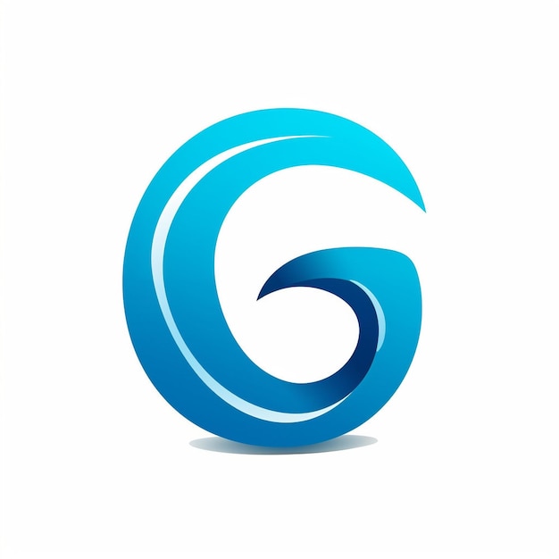 Foto un monograma del diseño del logotipo de la letra g
