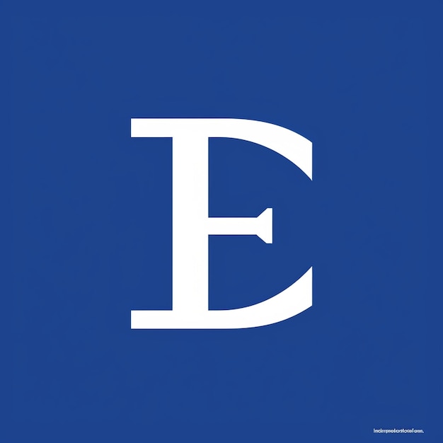 Monogramm-Logo des Buchstabens E