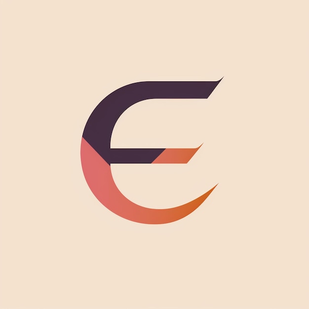 Foto monogramm-logo des buchstabens e