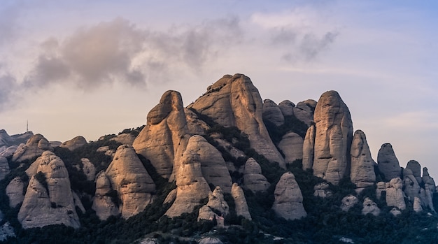 Monserrat Gebirgslandschaft in Katalonien, Spanien.