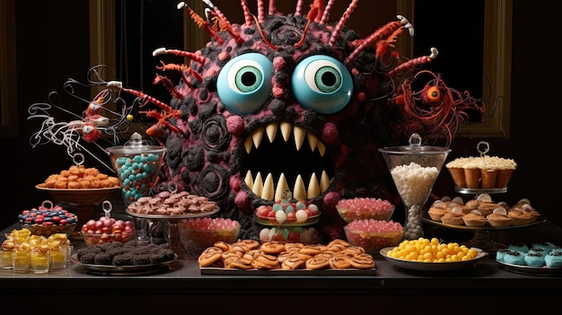 Monster-Süßigkeiten-Buffet