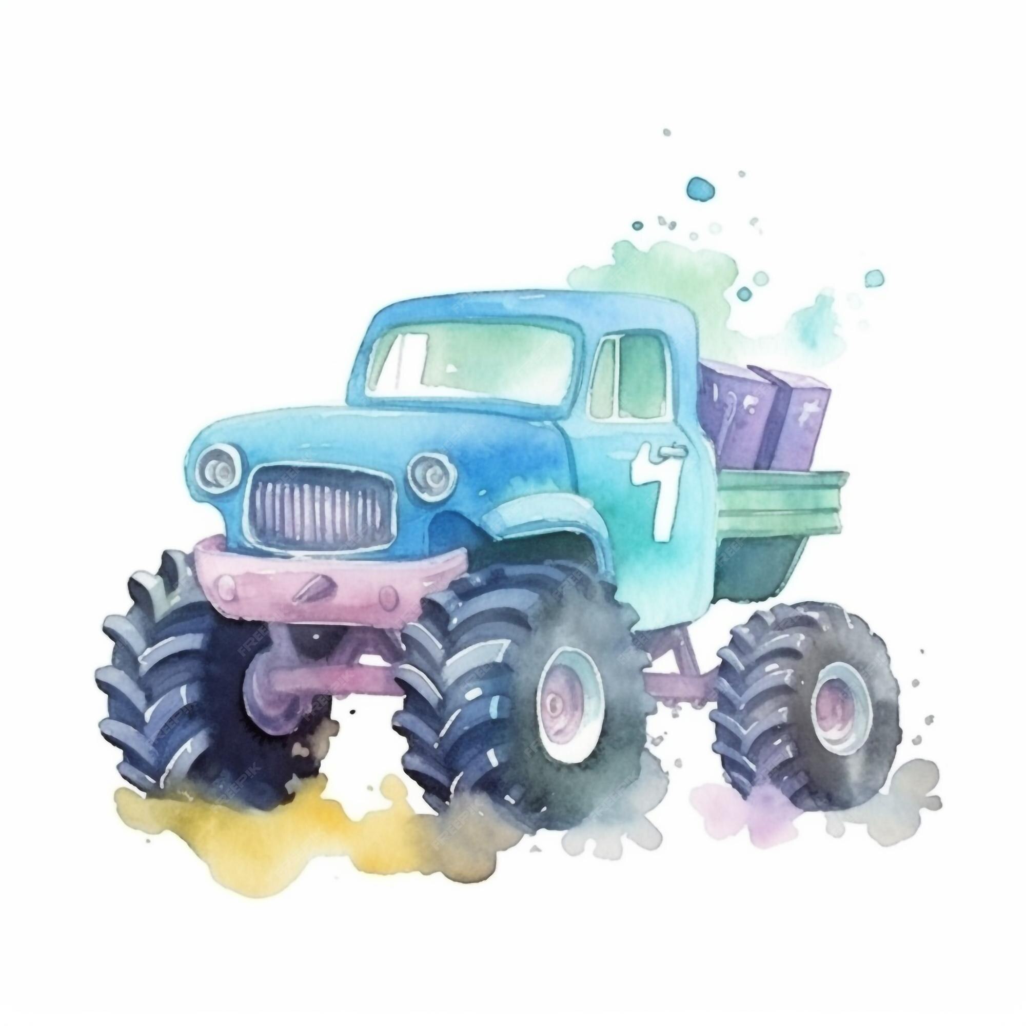 Monster Truck para colorir 23  Carro monstro, Monster truck, Caminhões  monstro