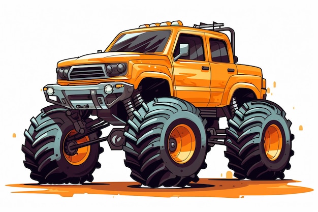 Monster-Truck-Vektor-Offroad-Abenteuer mit Stil