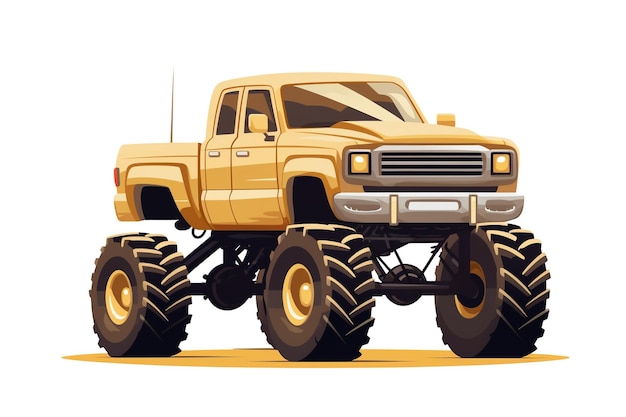 Monster-Truck-Vektorillustration Entfessle das Biest Redux