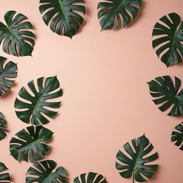 Monstera deixa o fundo